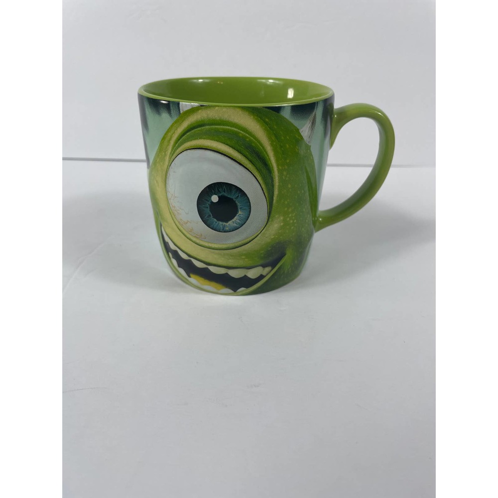 Disney Store Mike Wazowski Monsters Inc. Scream Team Leader Ceramic Mug